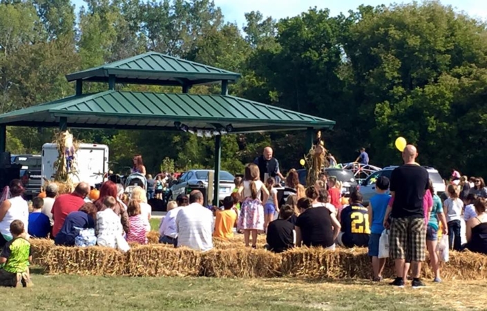 Fort Gratiot Park and Bales of Hay
