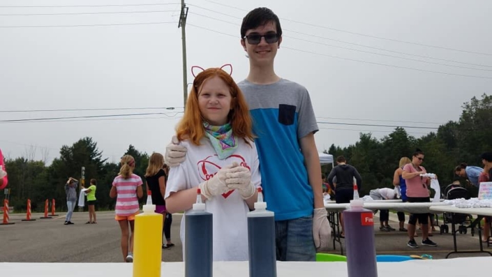 Parks Commissioner Mike Petrick’s kids, and our youngest volunteers.